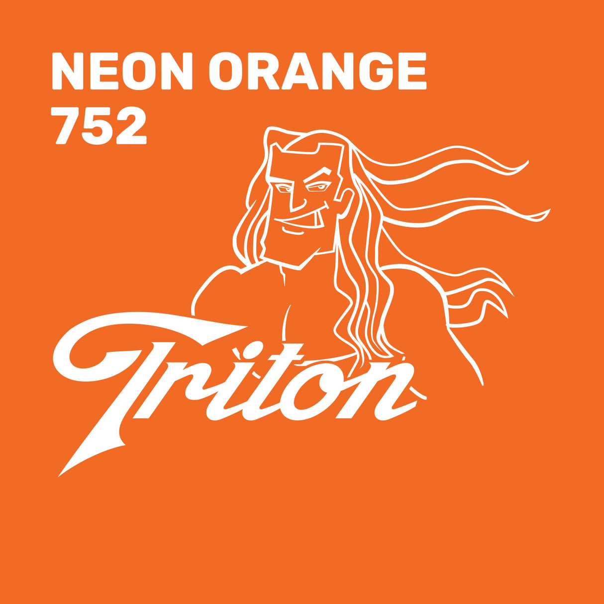 Neon Orange TRITON 15" X 5Y Roll