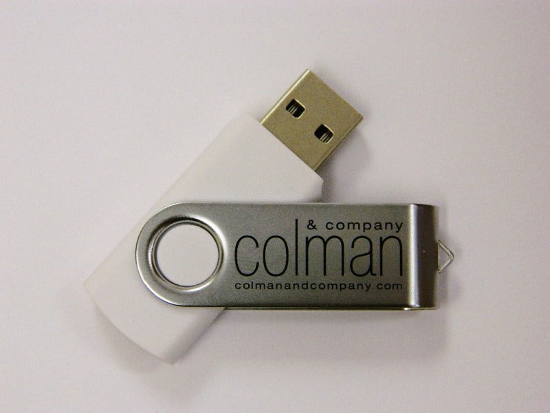 USB ThumbDrive 2GB White