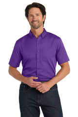 Port Authority ®  Short Sleeve SuperPro React ™  Twill Shirt. W809