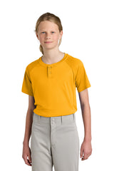 Sport-Tek ®  Youth PosiCharge ®  Competitor ™  2-Button Henley YST359