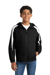 Sport-Tek ®  Youth Fleece-Lined Colorblock Jacket. YST81