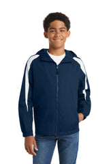 Sport-Tek ®  Youth Fleece-Lined Colorblock Jacket. YST81