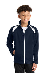 Sport-Tek ®  Youth Tricot Track Jacket. YST90