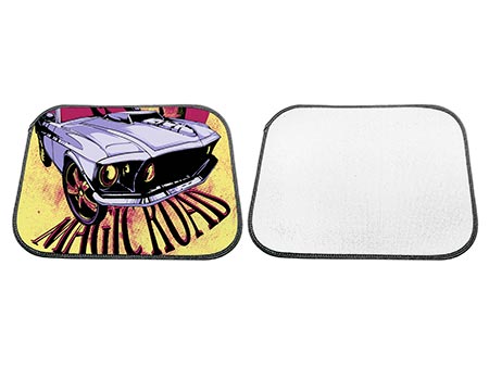 Sublimation Auto Floor Mat 17"x13" Rear, Tufted Loop, Bound Edges, 2 Piece Set