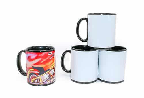 black ceramic sublimation mug