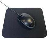 9.25" X 7.75" Black Mouse Pad - 1/4" Thick