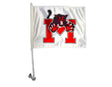 Car Flag (1 Ply) 12"x15" w/ Plastic Pole & Molded Clip
