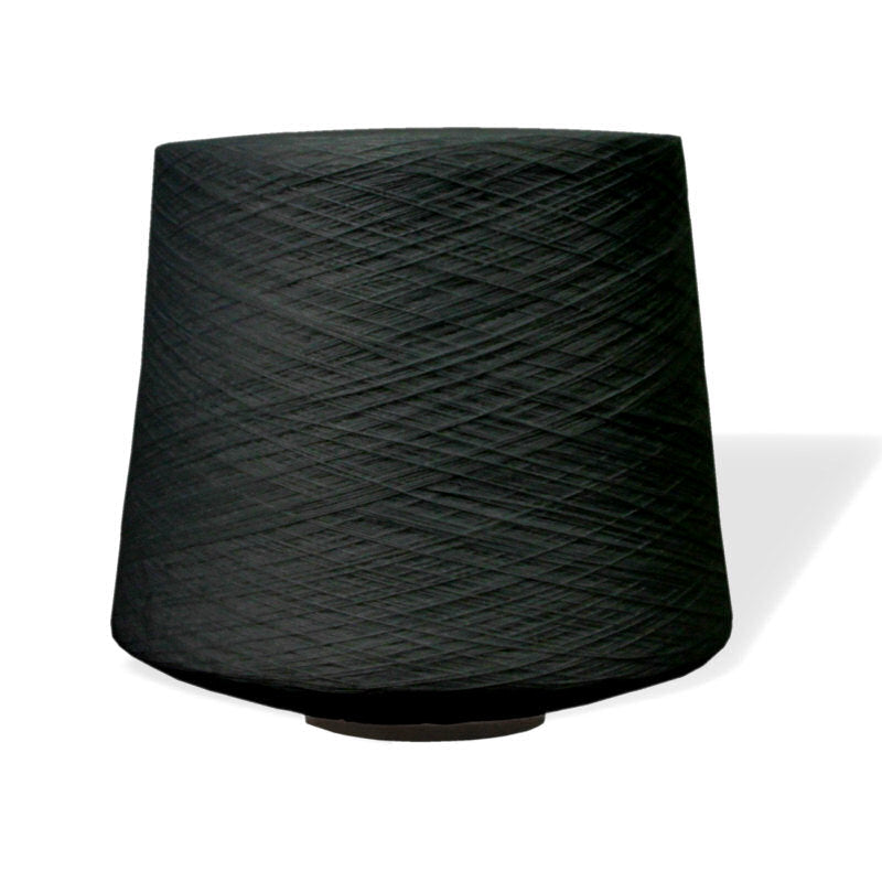 Chenille Yarn Black - 2.5lb Cone