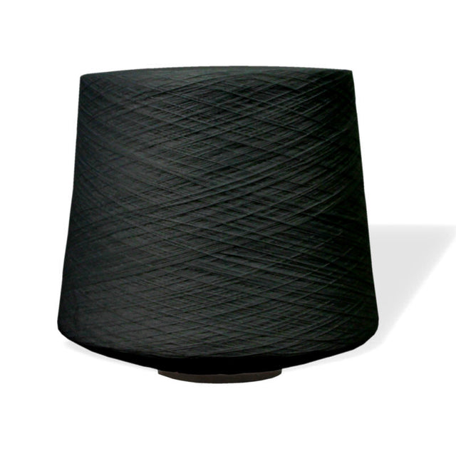 Chenille Yarn Black - 2.5lb Cone