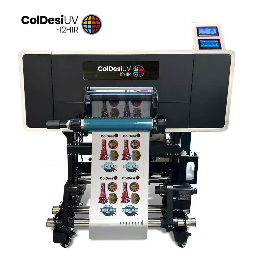 ColDesi 12H1R UV DTF Hard Surface Printer with integrated laminator