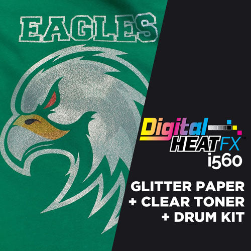 i560 Glitter Kit - i560 EZ Peel Glitter Paper Kit A & B (100ct) & Clear Toner