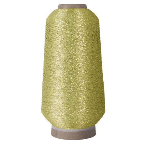 Metallic Embroidery Thread Light Gold - 4000m Cone