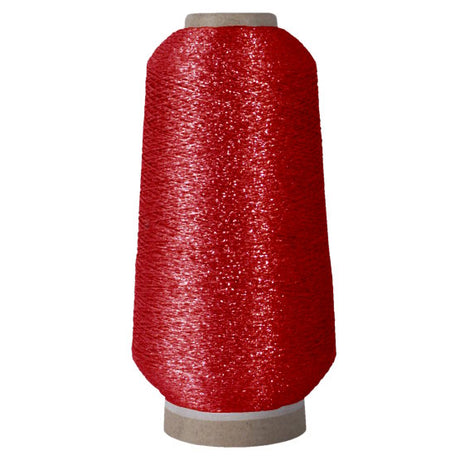 Metallic Embroidery Thread Red - 4000m Cone