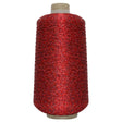 Metallic Chenille Twisted Yarn Red/Black - 1000m Cone