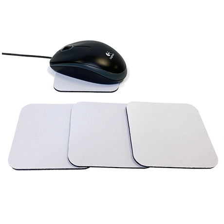 3.5" X 3.5" White Mini Sublimation Mouse Pads - 1/4" Thick