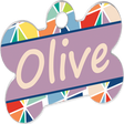 Pet Tag Dog Bone 1 Sided - 1.5" x 1"