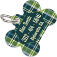 Pet Tag Dog Bone 2 Sided - 1.5" x 1"