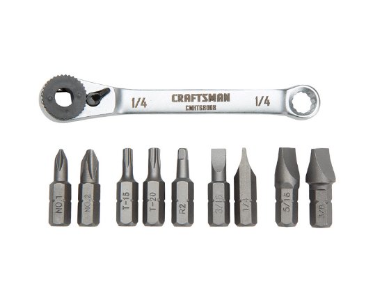 Ratchet Offset Screwdriver 9 PC