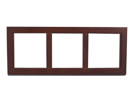 Rosewood Frame, Holds 3 - 6" Tiles