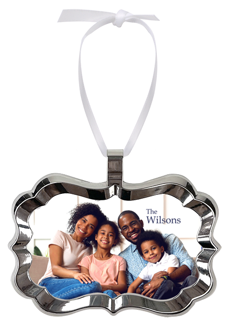 Benelux Framed Ornament w/ Aluminum Insert & Ribbon - ColDesi