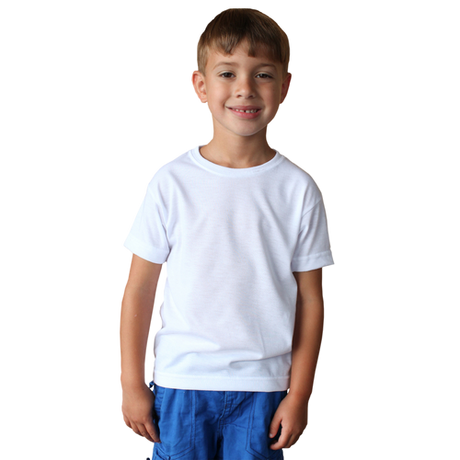 White 4T Short Sleeve Toddler Basic T-Shirt - Vapor Apparel