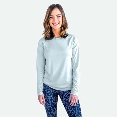 White S Long Sleeve Solar Ladies' T-Shirt - Vapor Apparel