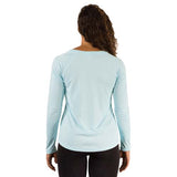 Arctic Blue XS Long Sleeve Solar Ladies' V-Neck - Vapor Apparel