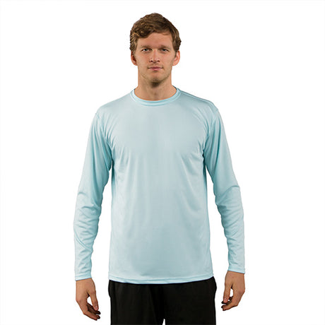 Arctic Blue XS Long Sleeve Solar Men's T-Shirt - Vapor Apparel