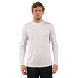 White XL Long Sleeve Solar Men's T-Shirt - Vapor Apparel