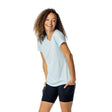 Arctic Blue XS Short Sleeve Solar Ladies' T-Shirt - Vapor Apparel