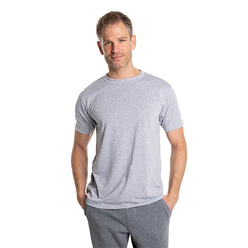 Ash Heather 2XL Short Sleeve Basic T-Shirt - Vapor Apparel
