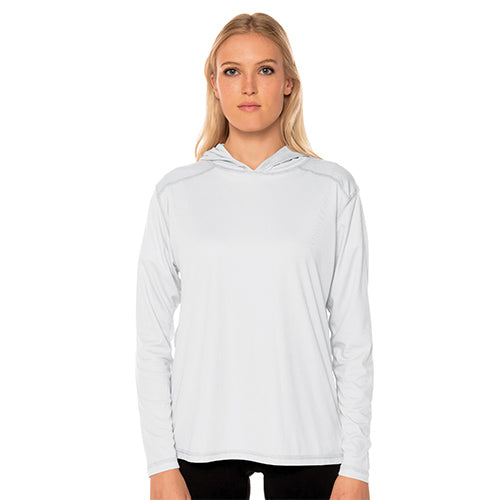 White L Solar Hoodie - Vapor Apparel