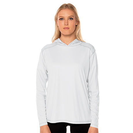 White L Solar Hoodie - Vapor Apparel