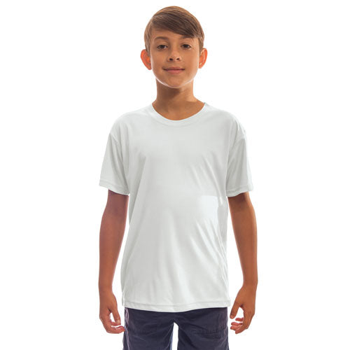 Youth Solar Short Sleeve White Large T-Shirt - Vapor Apparel
